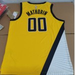 Maglia #00 Mathurin Pacers 22-23 Giallo Stampato