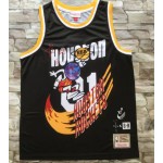 Maglia NBA 01 Jack Hoston rockets Nero Stampato