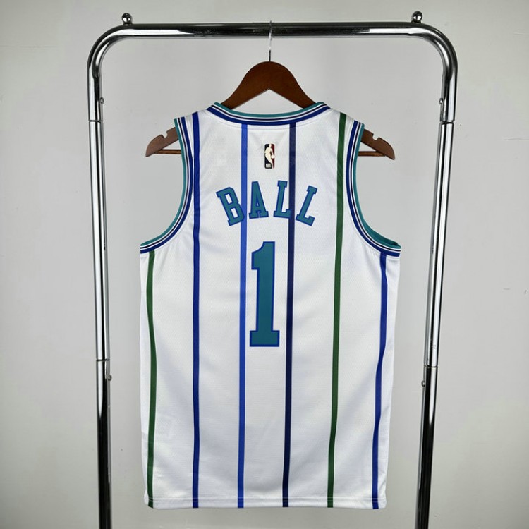 Maglia #1 Ball Charlotte Hornets Bianco