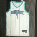 Maglia #1 Ball Charlotte Hornets Bianco con diamond logo