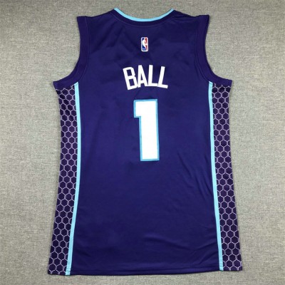 Maglia #1 Ball Charlotte Hornets Statement Ricamato