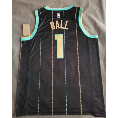 Maglia #1 Ball Hornets 22-23 city Nero Stampato