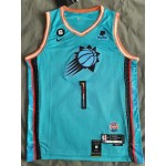 Maglia NBA 1 Booker Phoenix Suns 2022-23 city Blu Ricamato