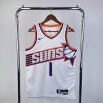 Maglia NBA 1 Booker Phoenix Suns 23-24 Association Bianco