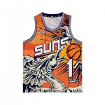 Maglia NBA 1 Booker Phoenix Suns Arancione Stampato