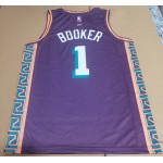 Maglia NBA 1 Booker Phoenix Suns fashion design Viola Stampato