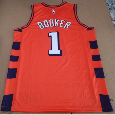 Maglia NBA 1 Booker Phoenix Suns fashion design Arancione Stampato