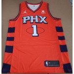 Maglia NBA 1 Booker Phoenix Suns fashion design Arancione Stampato