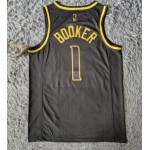 Maglia NBA 1 Booker Suns Nero Golden Edition