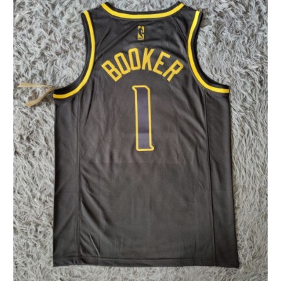 Maglia NBA 1 Booker Suns Nero Golden Edition