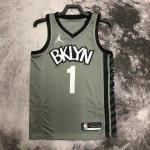 Maglia #1 Bridges Brooklyn Nets 20-22 statement Grigio