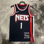 Maglia #1 Bridges Brooklyn Nets 2021-22 city Blu