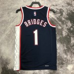 Maglia #1 Bridges Brooklyn Nets 2021-22 city Blu