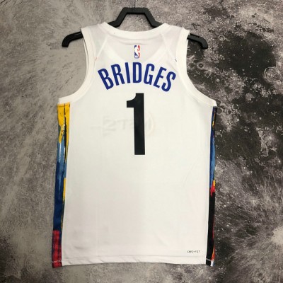 Maglia #1 Bridges Brooklyn Nets 22-23 city Bianco