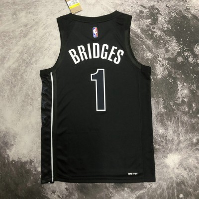 Maglia #1 Bridges Brooklyn Nets 22-23 statement Nero