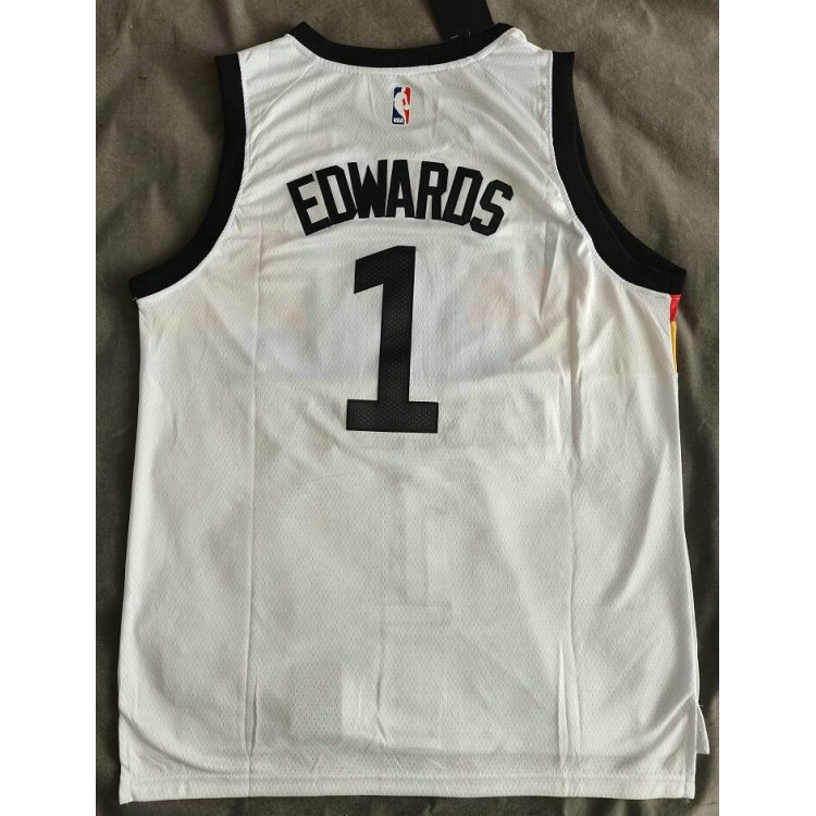 Maglia NBA 1 Edwards Timberwolves 2022-23 city Ricamato