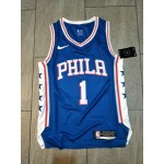 Maglia #1 Harden 76ers Blu Stampato