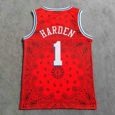 Maglia #1 Harden 76ers x Trillest Rosso