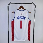 Maglia #1 Iverson Detroit Pistons Bianco