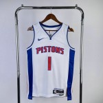 Maglia #1 Iverson Detroit Pistons Bianco