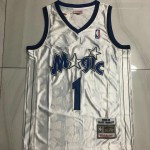 Maglia #1 Mcgrady Magic Dark Star Autentico Bianco