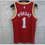 Maglia NBA 1 Mcgrady Rockets Retro Rosso personnalis