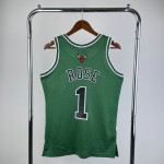 Maglia NBA 1 Rose Bulls 2008-09 Hardwood Classics Swingman Verde Stampato