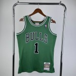 Maglia NBA 1 Rose Bulls 2008-09 Hardwood Classics Swingman Verde Stampato