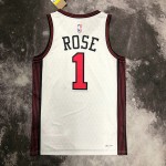 Maglia NBA 1 Rose Bulls 22-23 city Bianco Stampato