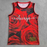 Maglia NBA 1 Rose Bulls Windy City Roses Rosso