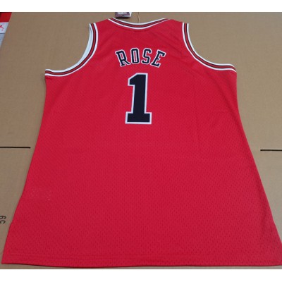 Maglia 1 Rose Chicago Bulls 2008-09 Mitchell & Ness Rosso