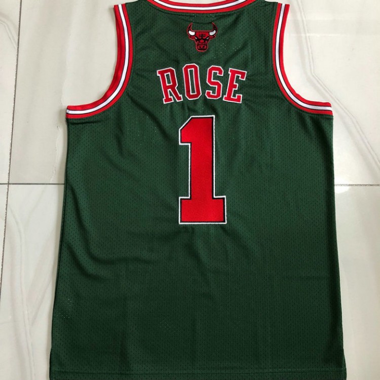 Maglia NBA 1 Rose Chicago Bulls 2008-09 AutenticoVerde