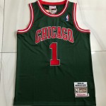 Maglia NBA 1 Rose Chicago Bulls 2008-09 AutenticoVerde