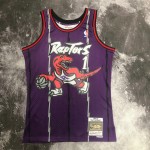 Maglia #1 Tracy Mcgrady Raptors 1998-99 Vintage Viola Stampato