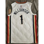 Maglia NBA 1 Williamson New Orleans Pelicans 21-22 city Bianco