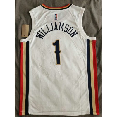 Maglia NBA 1 Williamson New Orleans Pelicans 21-22 city Bianco