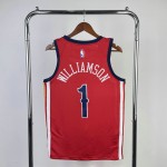 Maglia NBA 1 Williamson New Orleans Pelicans 23-24 statement Rosso