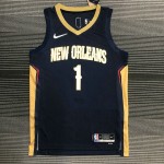 Maglia NBA 1 Williamson Pelicans 75th anniversary Blu