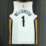 Maglia NBA 1 Williamson Pelicans 75th anniversary Bianco