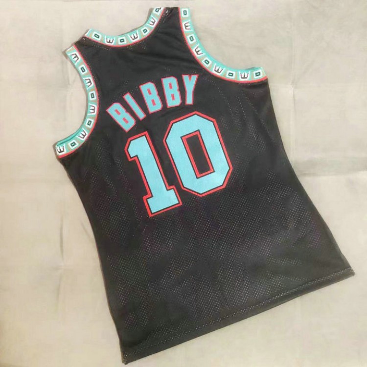 Maglia NBA 10 Bibby 1998-99 Grizzlies Autentico Nero