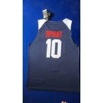 Maglia 10 Bryant 2019 fiba Blu Ricamato