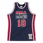 Maglia 10 Drexler 1992 USA Blu Navy Stampato