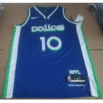 Maglia NBA 10 Finney - Smith Dallas Mavericks 22-23 city Blu