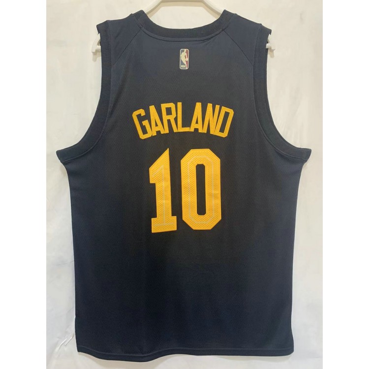 Maglia #10 Garland Cavaliers 22-23 Nero Ricamato