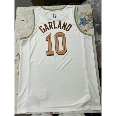 Maglia #10 Garland Cavaliers 22-23 city Bianco Stampato