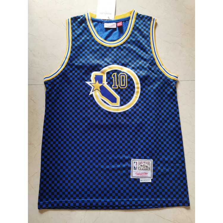 Maglia NBA 10 Hardaway Checkerboard Blu