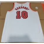 Maglia #10 Hardaway Miami heat 22-23 Vintage Bianco Stampato