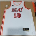 Maglia #10 Hardaway Miami heat 22-23 Vintage Bianco Stampato