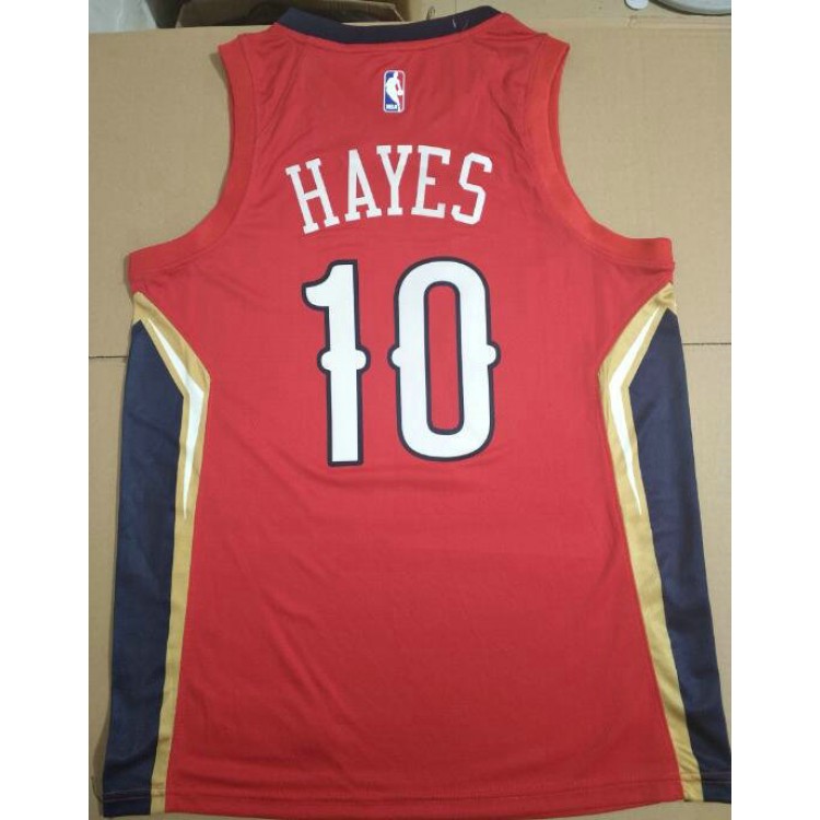 Maglia NBA 10 Hayes Pelicans Rosso