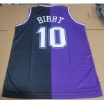 Maglia NBA 10 Mike Bibby 2001-02 Sacramento Kings split Nero Viola Stampato